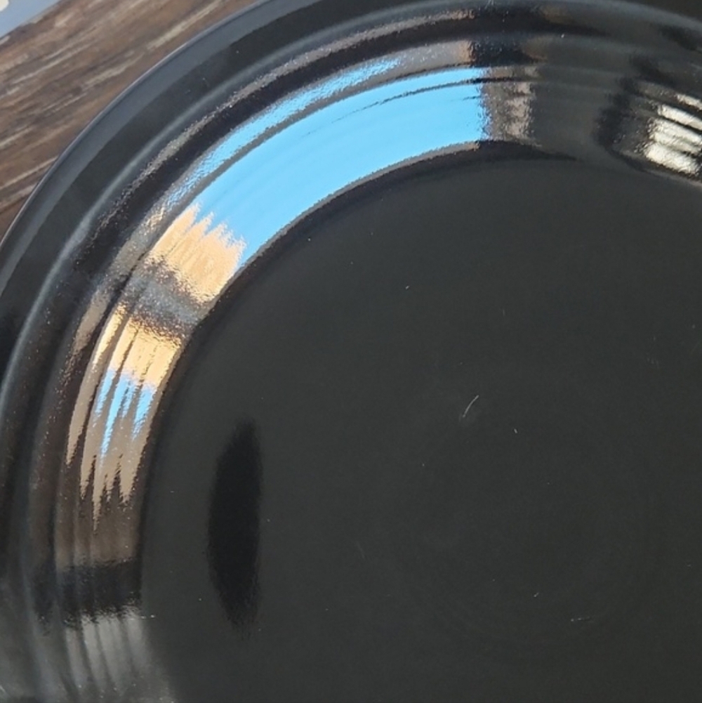 NWOT RETIRED Fiesta Black Salad Plate 7.25 in Fiestaware - Picture 5 of 10